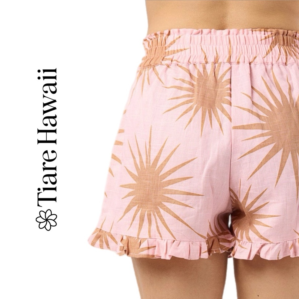 Anthropologie Tiare Hawaii Dixie Linen Pull-On Shorts - Picture 4 of 15